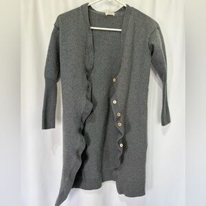 Wilfred wool long Gray Button-Up Women's Sweater